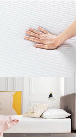 White Quilted Gel Infusion Queen Mattress