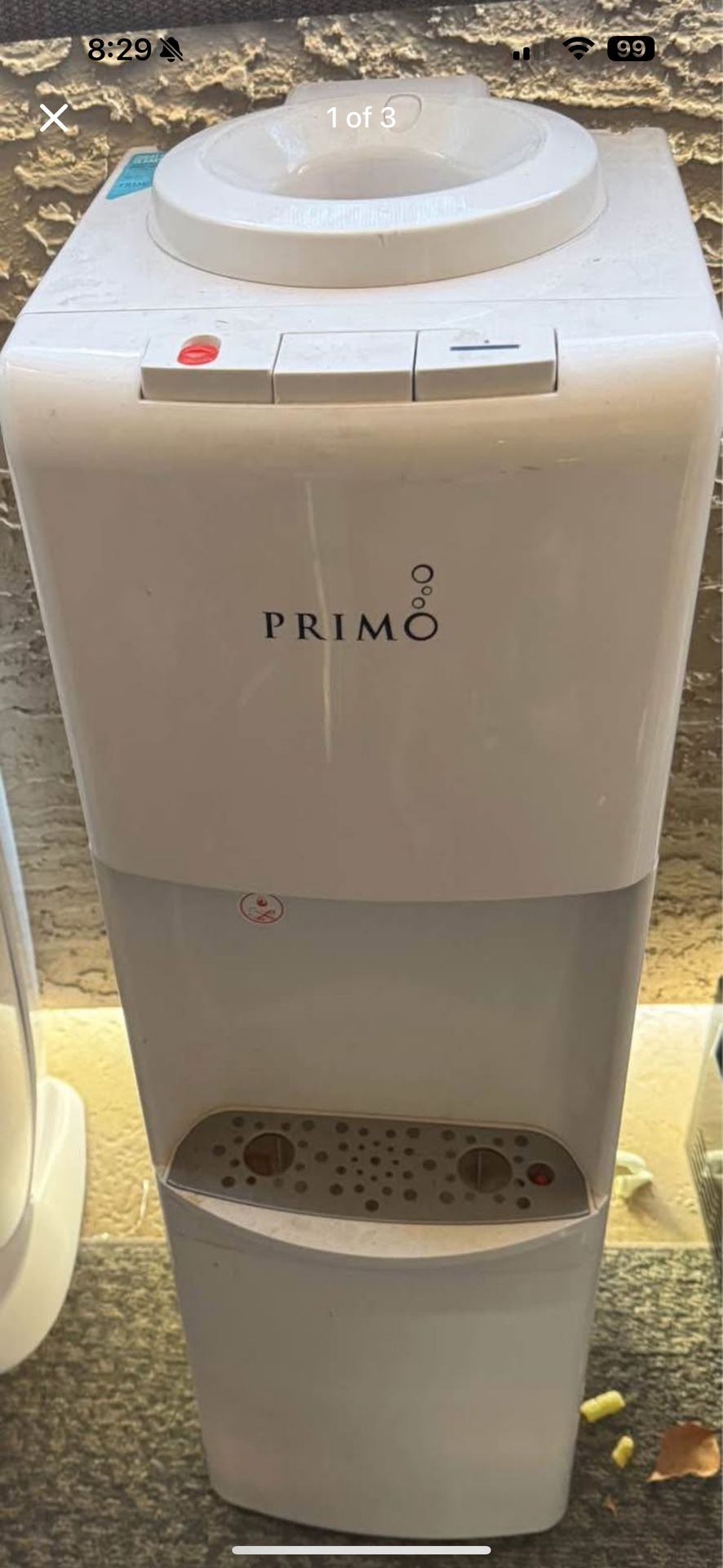 Primo Water Dispenser With 3 Bottles