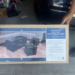 3 Piece Ottoman Set 