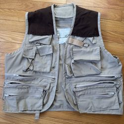 Men - Vintage Fishing Vest Utility Fly Fish Outdoor Travel Camping