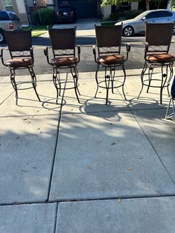 Iron bar stools