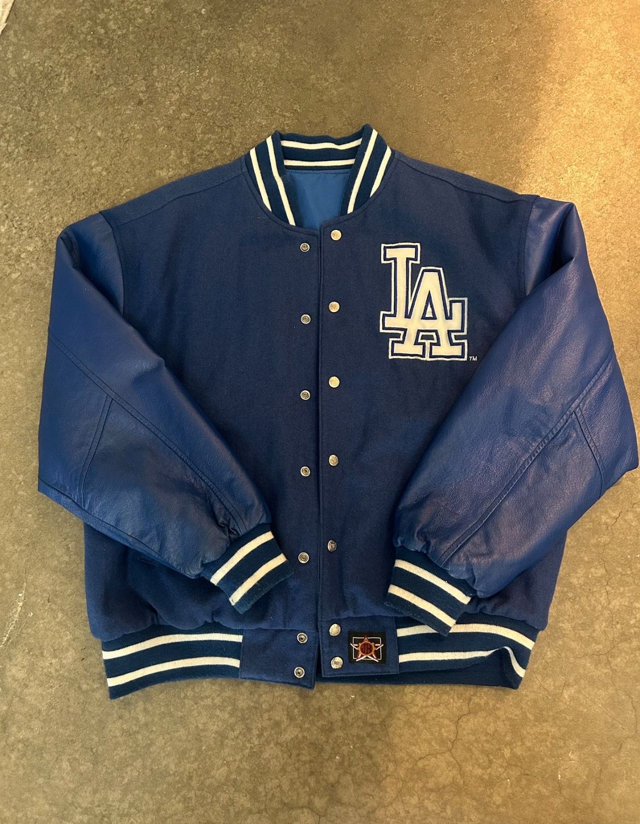 Dodgers Reversible Leather Jacket Size: XL