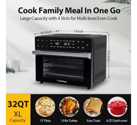 Beelicious 32qt extra large counter top oven NEW IN BOX (will ship)