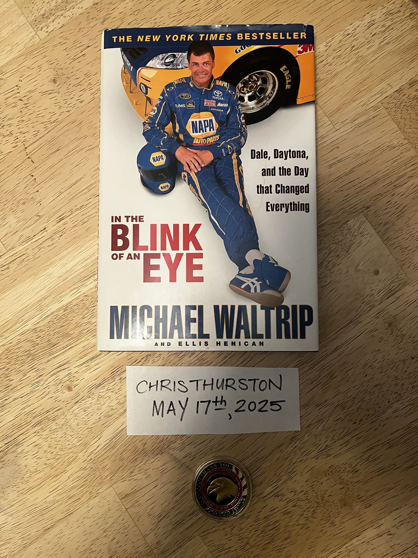 Autographed Michael Waltrip Book