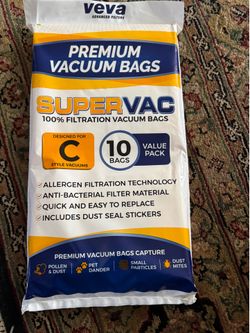 New  premium SuperVac Canister Vacuum Bags ( 10 )