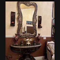 Console Table With Mirror 