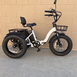 Awesome 750 Watts Folding Electric Tricycle Trike