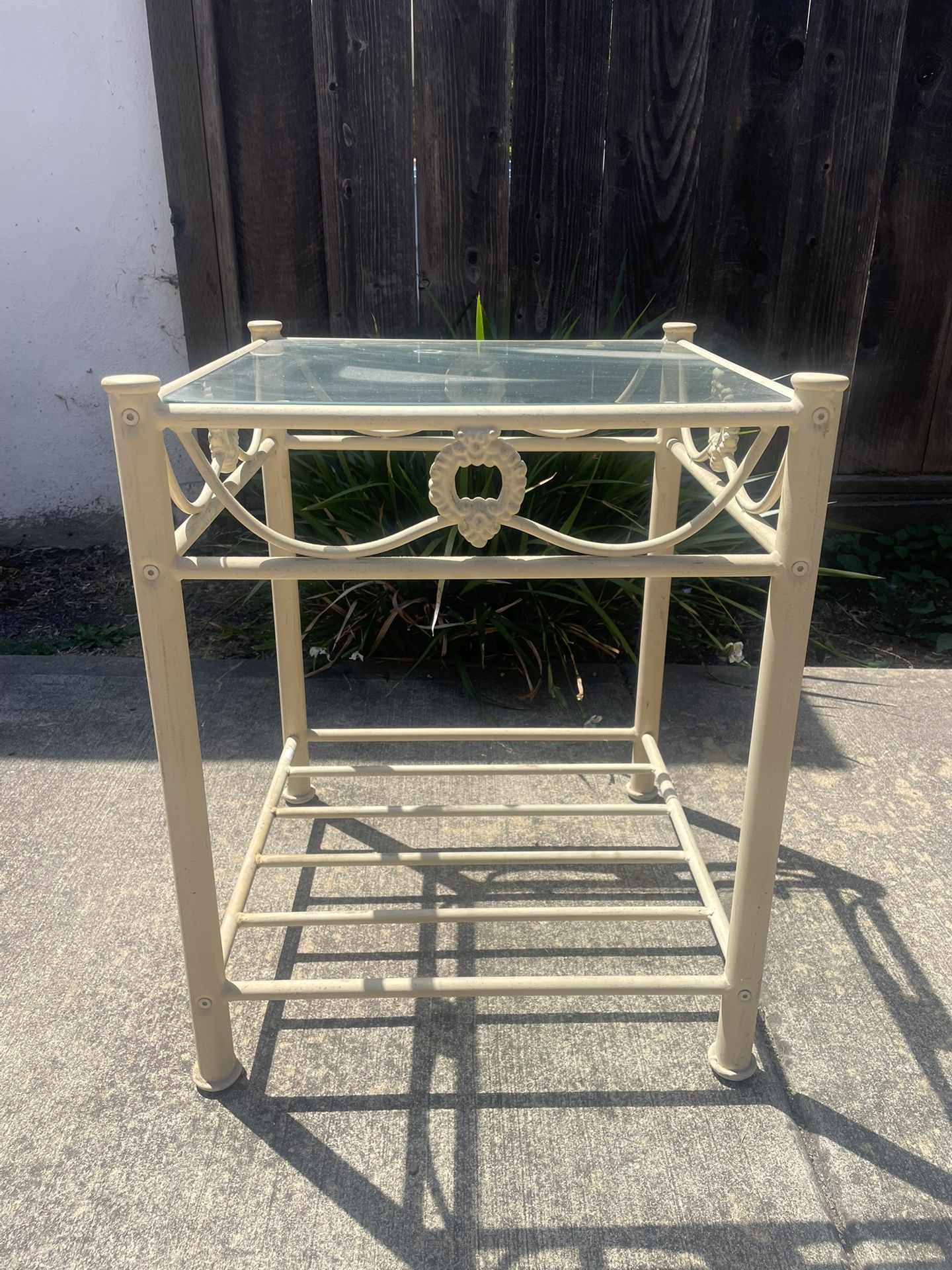 Antique Glass-top Coffee Table