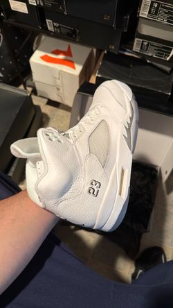 Jordan DS Retro 5 “White Metallic” Size 10.5 (2015)