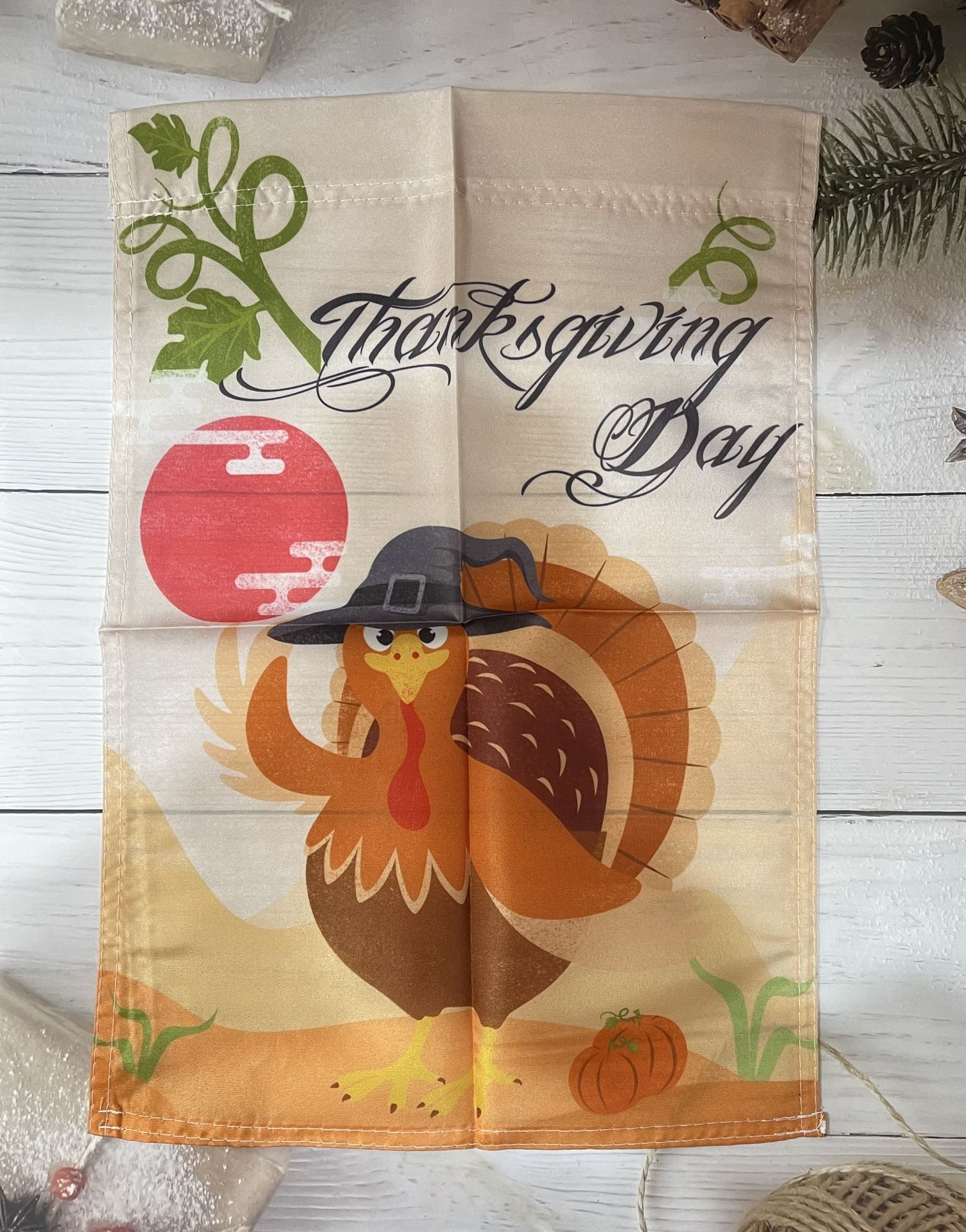 Thanksgiving Garden Flag