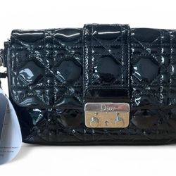 Dior Patent Cannage In Black 