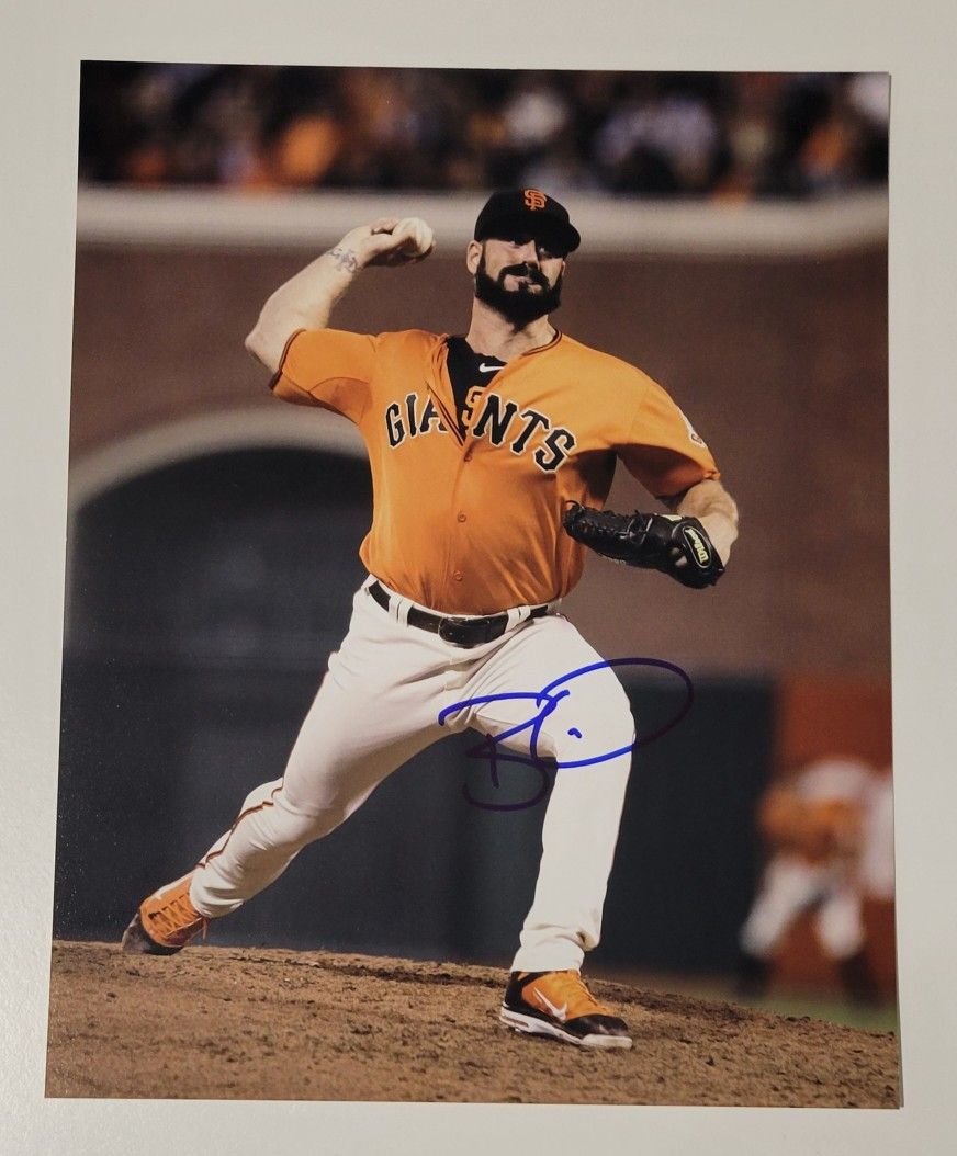 BRIAN WILSON Signed 8x10 Photo San Francisco Giants Autograph