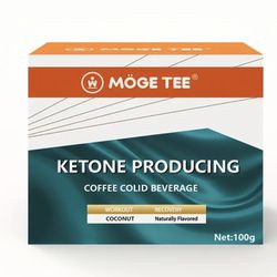 Moge Tee Instant High Performance Keto Coffee powder, Supports Energy and Metabolism, Weight manager, Single Serv (10bag 100g)