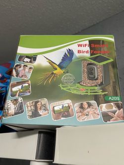 solar wifi  bird  feeder