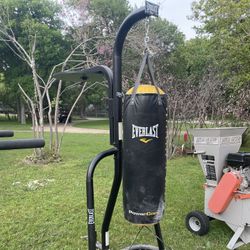 Everlast Punching Bag And Dual Heavy Duty Stand