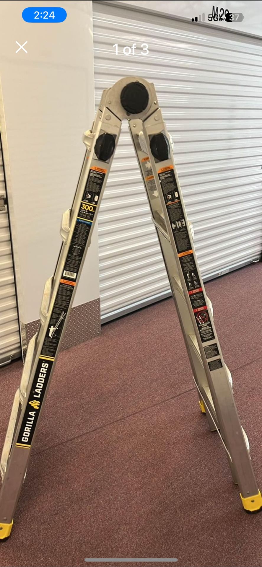 Gorilla ladder Type 1A 22’ W/ 300lbs Capacity