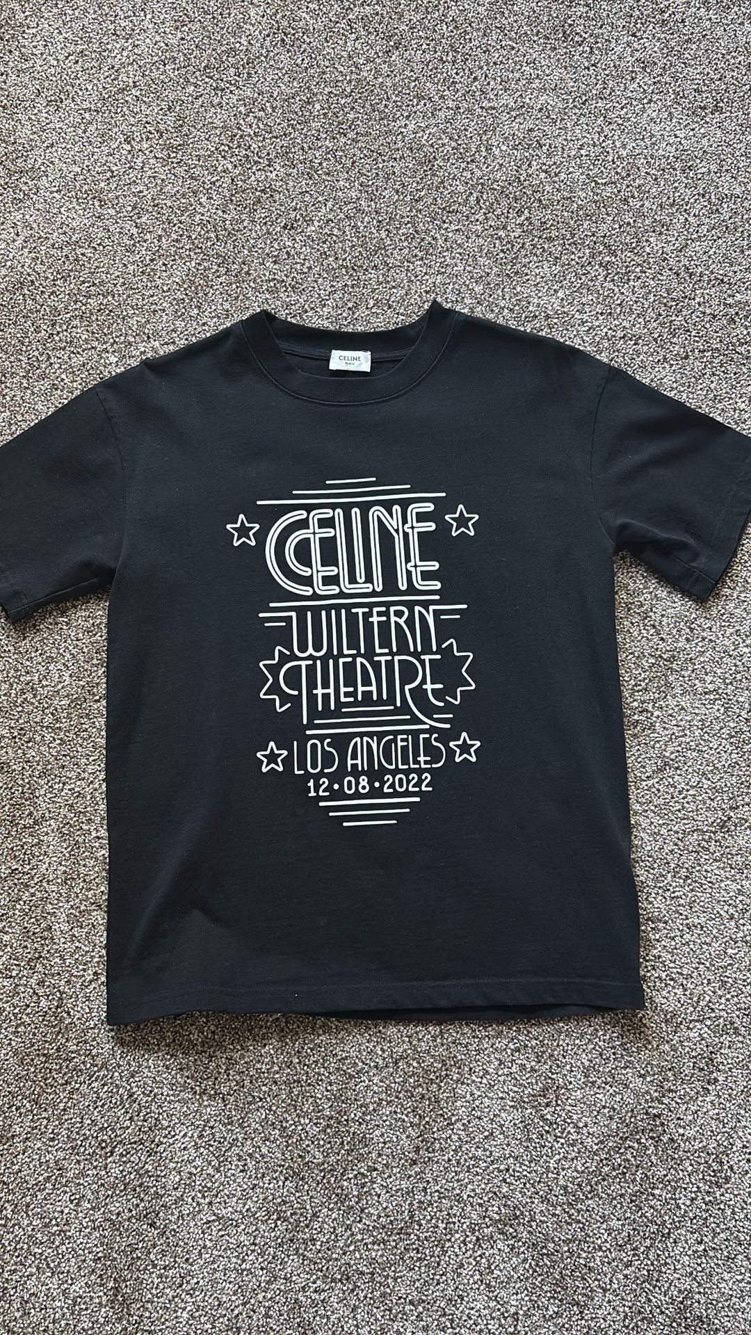 Black Celine Los Angeles T-Shirt