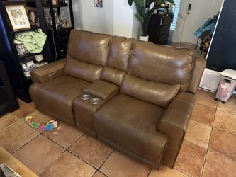Electric Leather Recliner Sofa