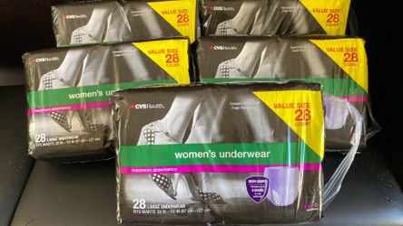 5 packages of women underwear large size