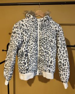 Girls’ Leopard Print Winter Jacket – The Children’s Place