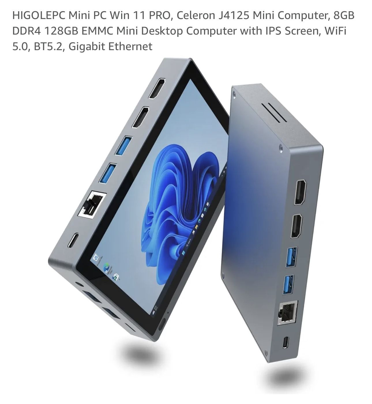 HIGOLEPC Mini PC Win 11 PRO