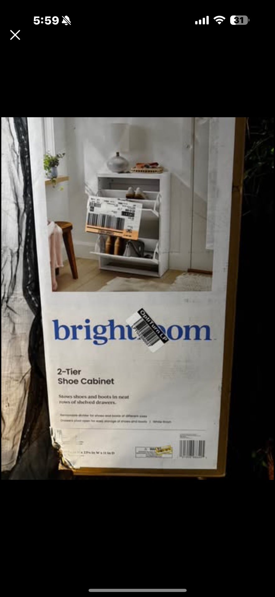 Brightroom 2-Tier Shoe Cabinet