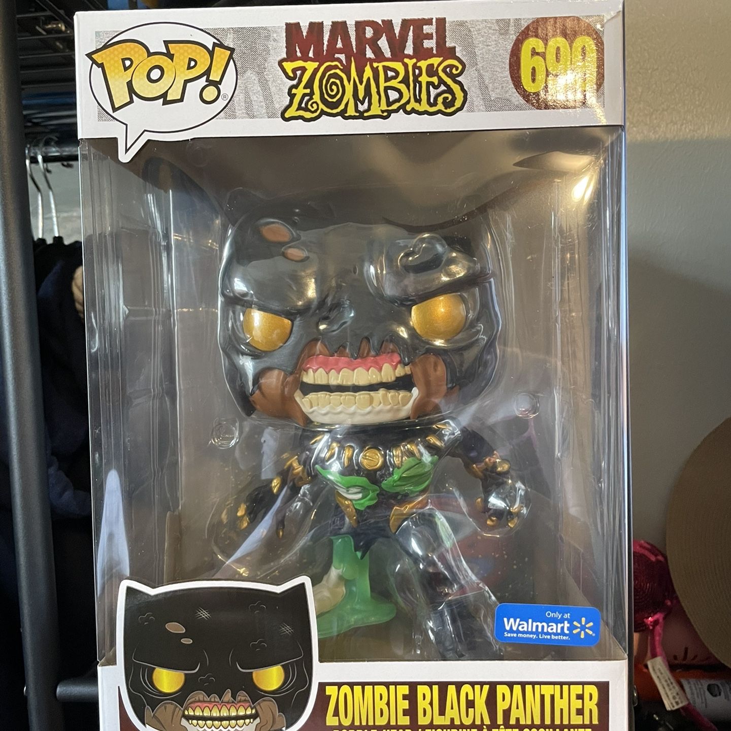 Funko Pop! Marvel Zombies 10" Inch ZOMBIE BLACK PANTHER Walmart Exclusive