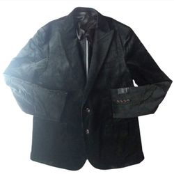 J. Crew Ludlow Corduroy blazer Black Slimfit Duca Visconti Mens Size 44R