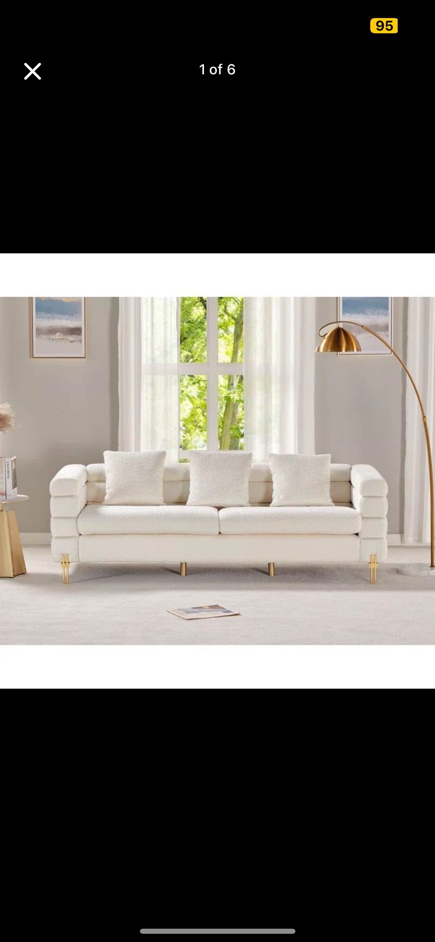 White 3 seater couch