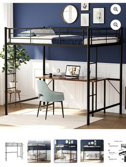 Twin Loft Bunk Bed Frame