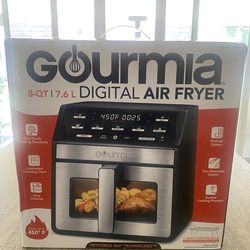Gourmia GAF858 8-Quart Digital Air Fryer with One-Touch Functions, Window & Light