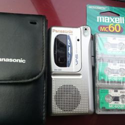 Panasonic Recorder/Case And Cassettes