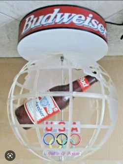 Rotating Budweiser Bar Light