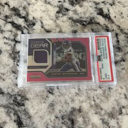 Justin Jefferson Rookie Patch Pink Panini Prizm