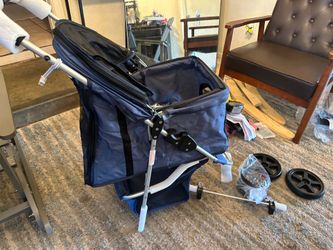 Blue Pet stroller. read description before messaging.