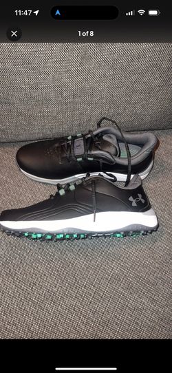 Under Armour Drive Pro SL Black Mens Waterproof Golf Shoes US Size 10
