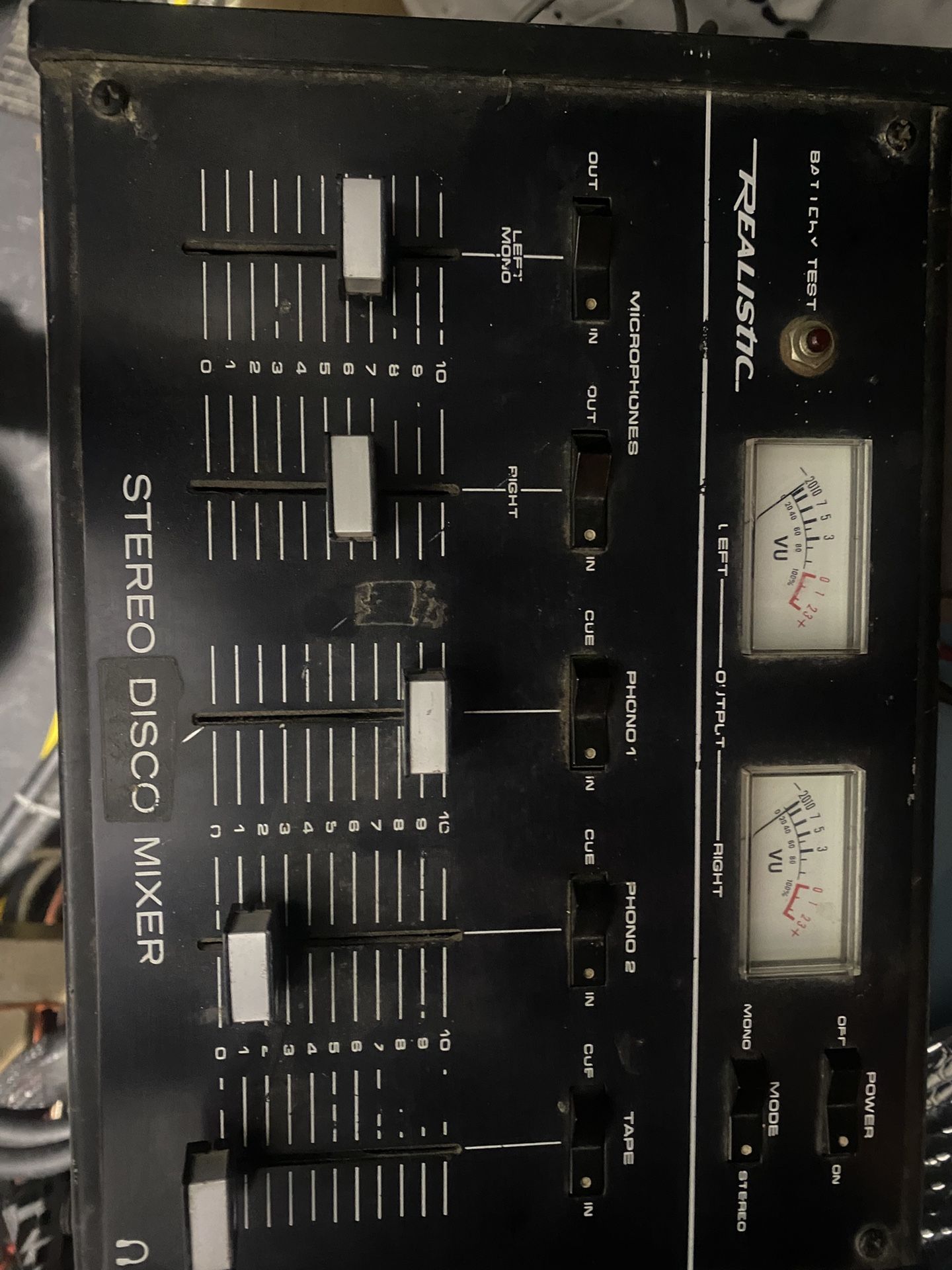 Vintage Realistic 4 Channel Stereo Mixer