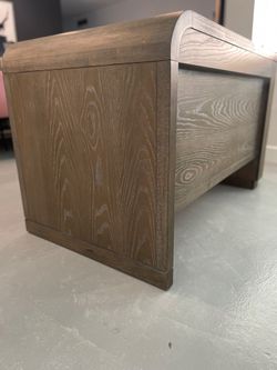 Elegant real wood & stone desk