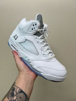 Air jordan 5 white metallic