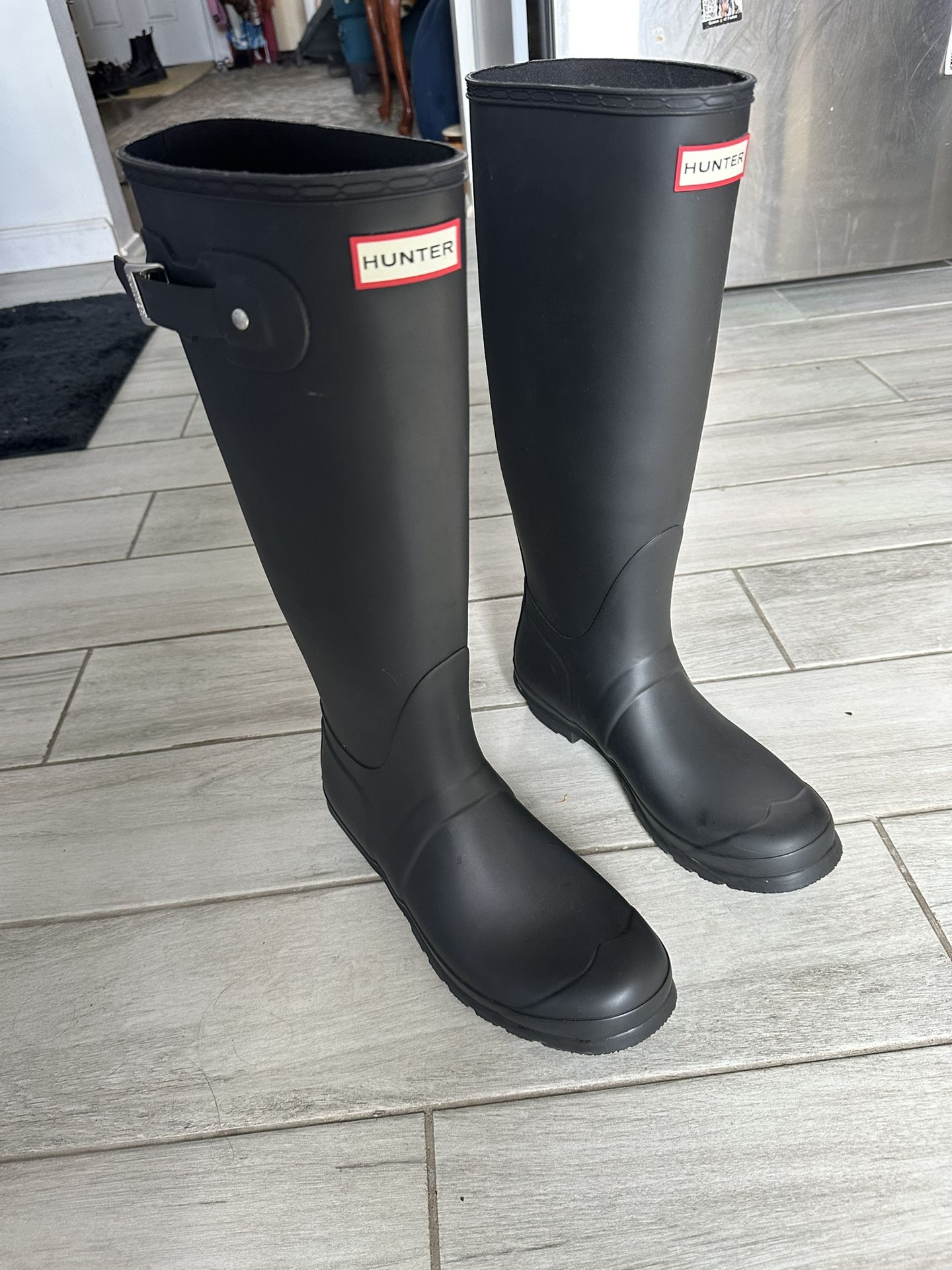 Hunter Black Rain Boots Women’s 10