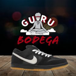 Nike Dunk Low Pro SB Black White Gum $99 size 12