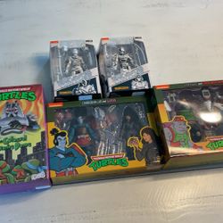 Neca Tmnt Teenage Mutant Ninja Turtles Action Figure Lot 