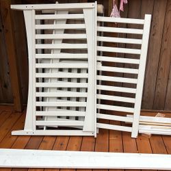 White Crib Standard Size