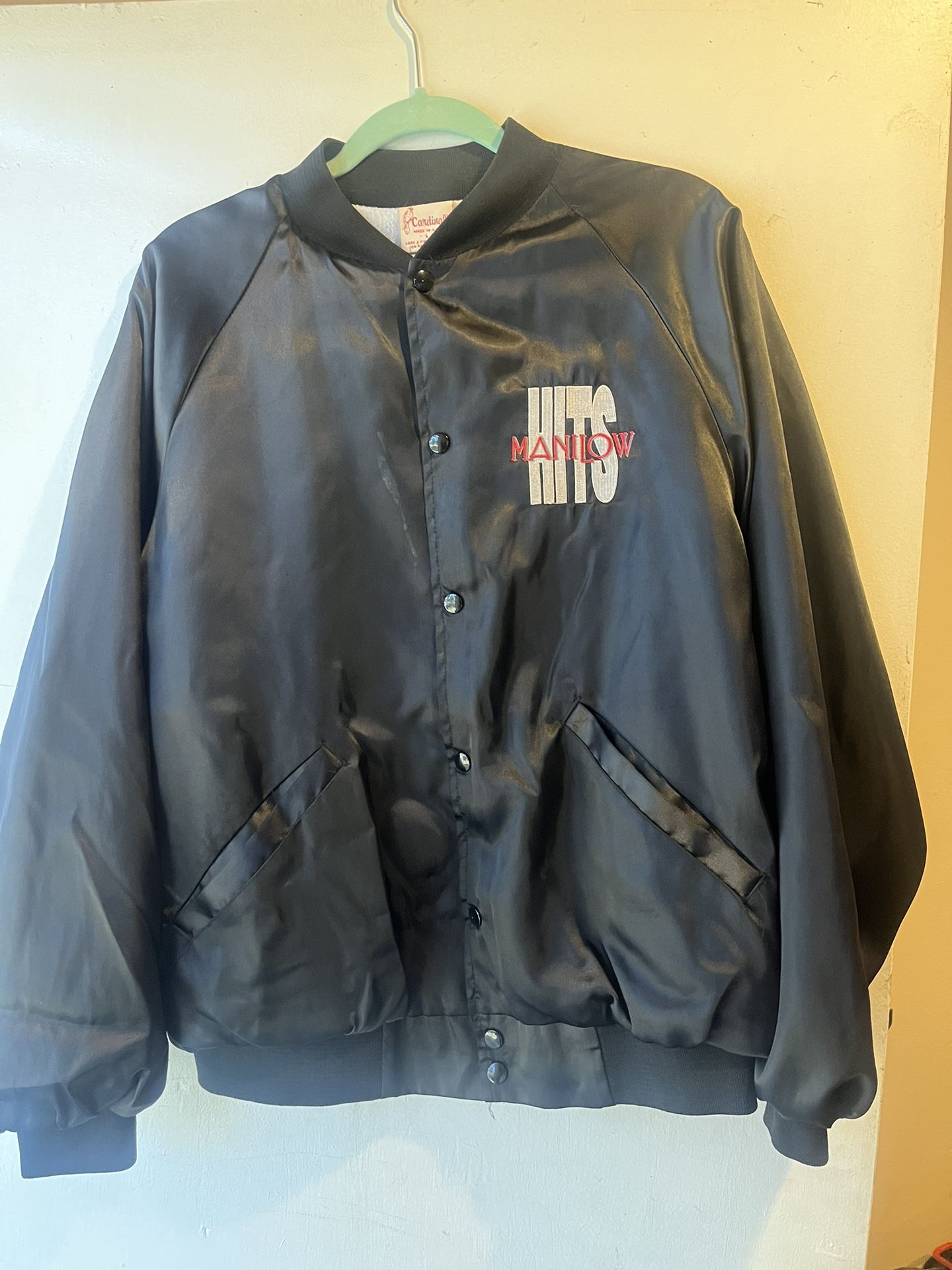 Barry Manilow Vintage Silk Bomber Jacket Hits Tour