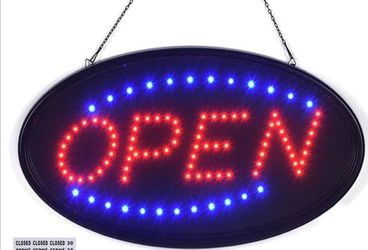 KEBE LED Open Sign, 23" X 14"