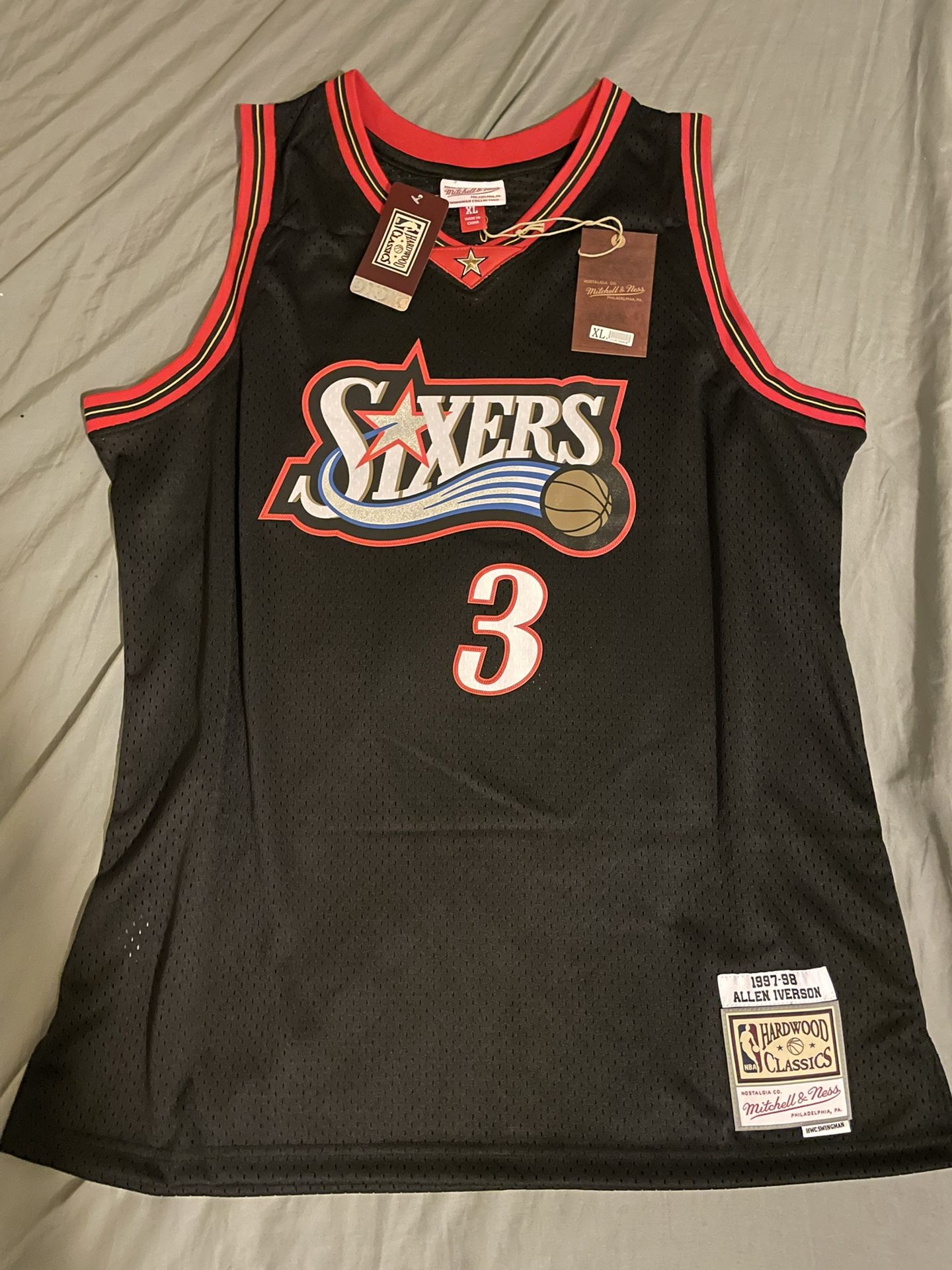 Allen Iverson 76ers Jersey New W/ Tags Size Extra Large