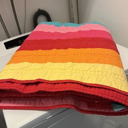 Rainbow Print Quilt