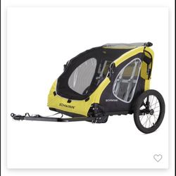 Schwinn Prescott Bike Trailer - Yellow/Black