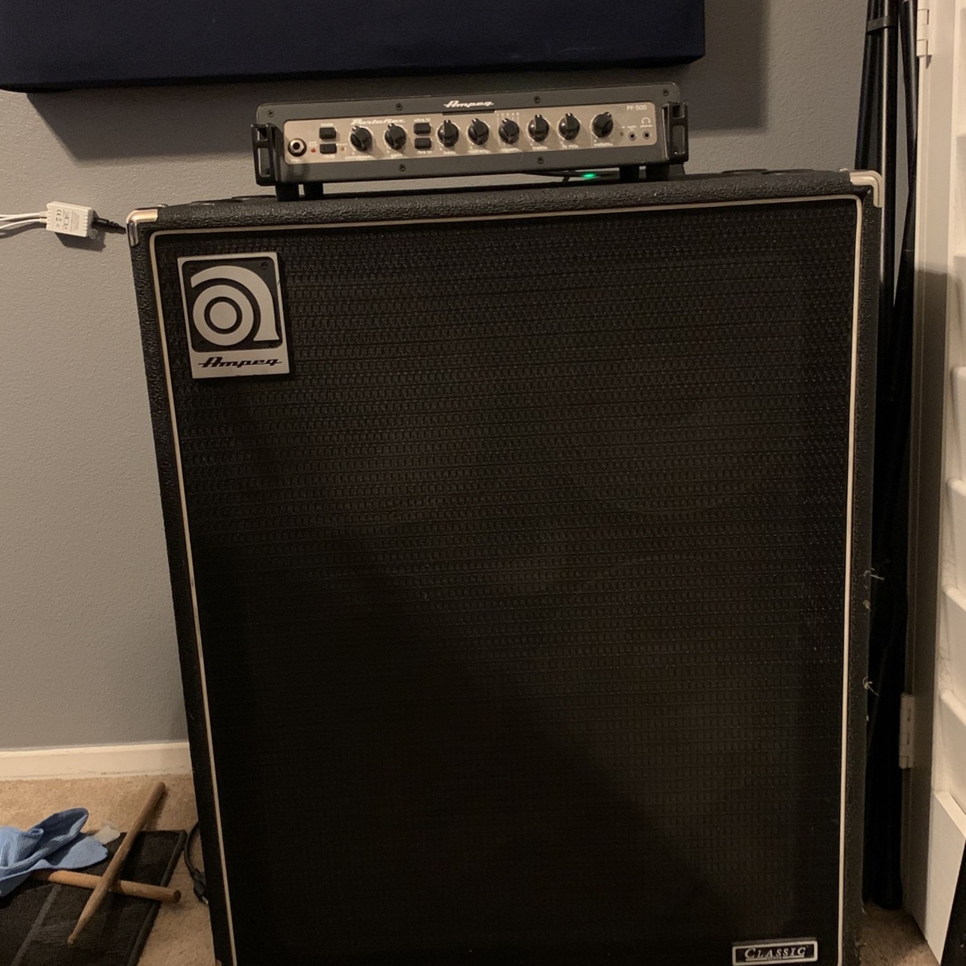 Ampeg 4x10 Cab + Ampeg Amp