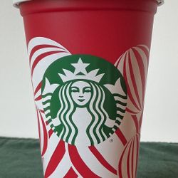 Starbucks 2024 Red Cup w/White Lid NEW Collectible & Reusable